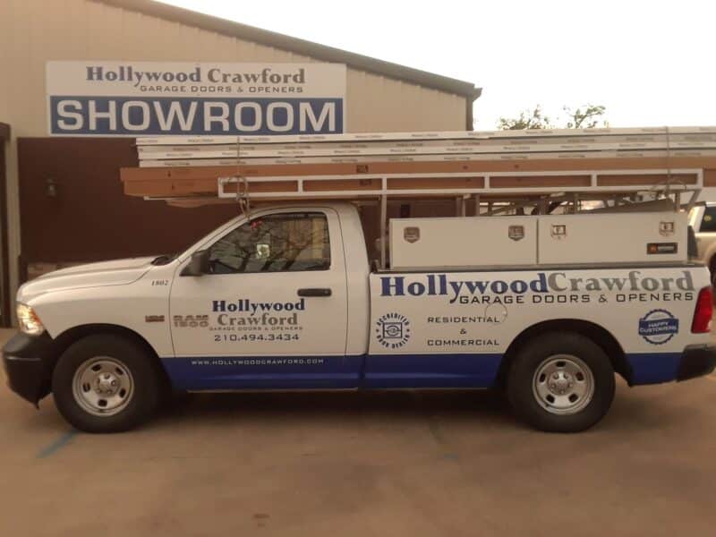 Hollywood Crawford Garage Doors and Openers company truck