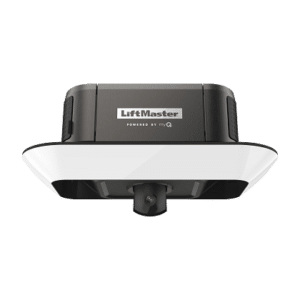liftmaster 87504-267 ultra-quiet belt drive smart opener with camera, leg corner to corner lighting and battery backup